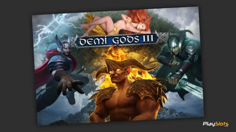 Demi Gods III slot game intro.