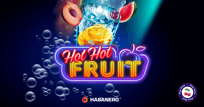 Hot Hot Fruit slot game intro image.