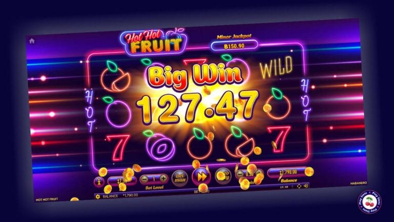 Hot Hot Fruit Slot Game Layout image.
