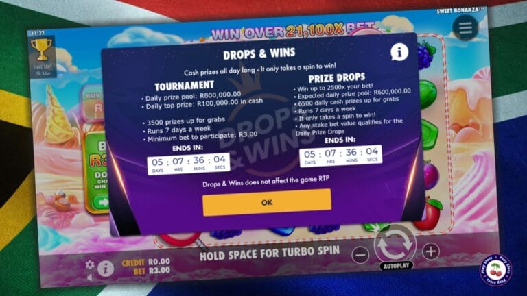Drops & Wins slot game image.