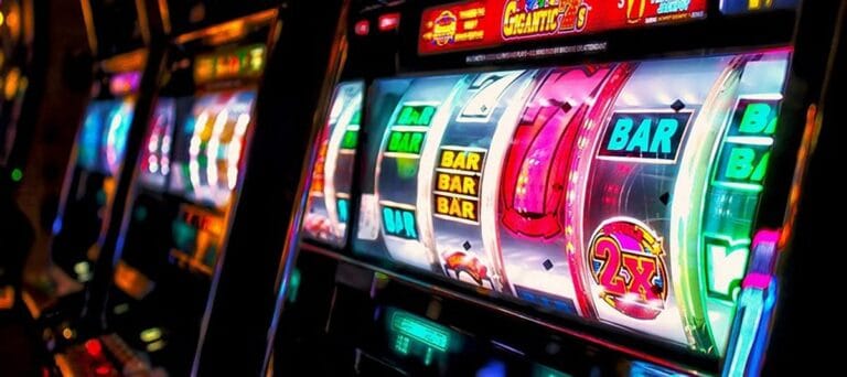 Image showing a close up of slot machine reels.
