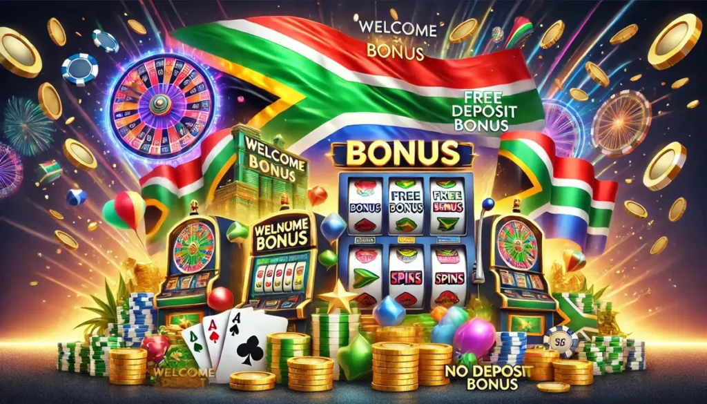 An AI-generated image symbolising South African casino bonuses.