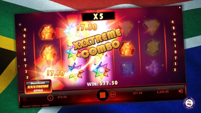 Image of Starburst XXXtreme slot game.