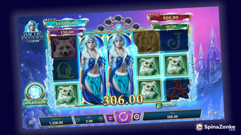 Arctic Enchantress™ slot game reel layout image.