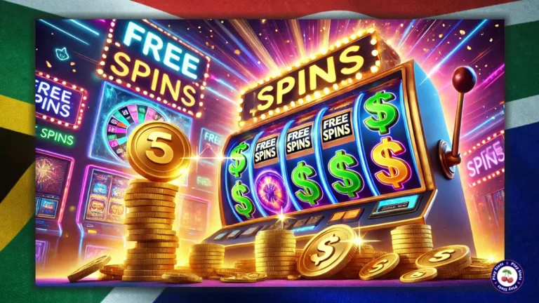 AI image reflecting free spin bonuses.