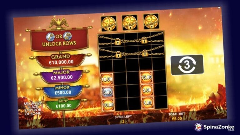 Emperor of Rome slot game features image.