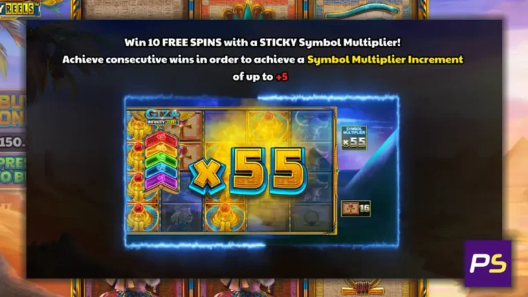 Giza Infinity Reels Free Spins