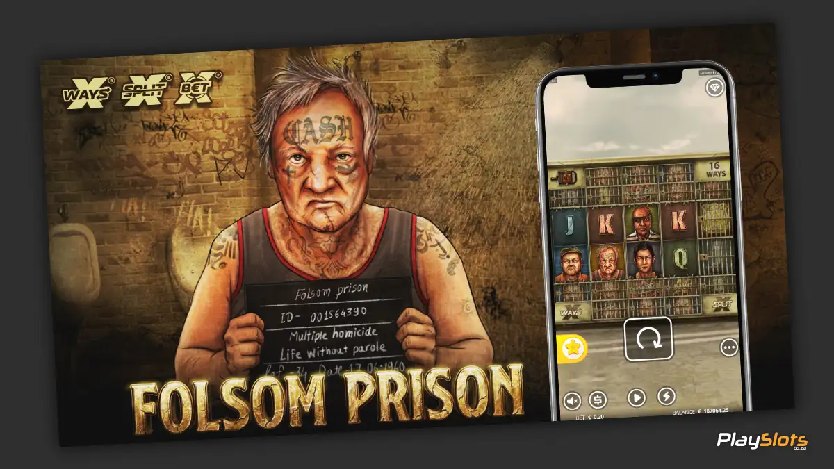 Folsom Prison slot game intro image.