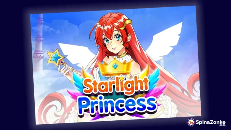 Starlight Princess slot game intro image.