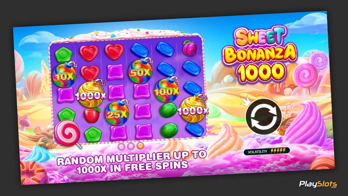 Sweet Bonanza 1000 slot game intro.