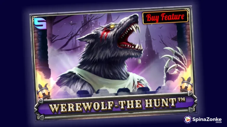 Werewolf - The Hunt slot game intro image.