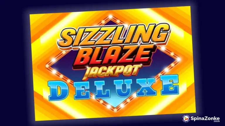 Sizzling Blaze Jackpot Deluxe intro image.