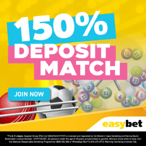 Easybet 150% deposit match
