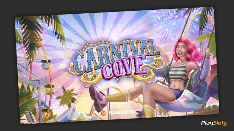 Carnival Cove Slot Game intro image.