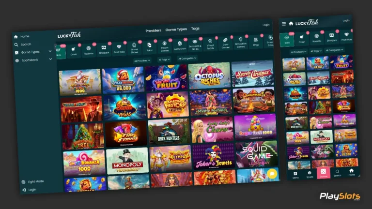 Lucky Fish slot game selection