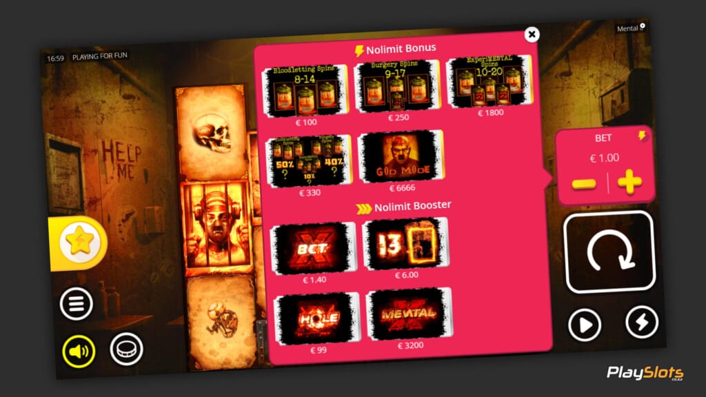 Mental 2 Bonus Buy Features
