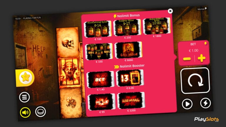 Mental 2 Bonus Buy Features