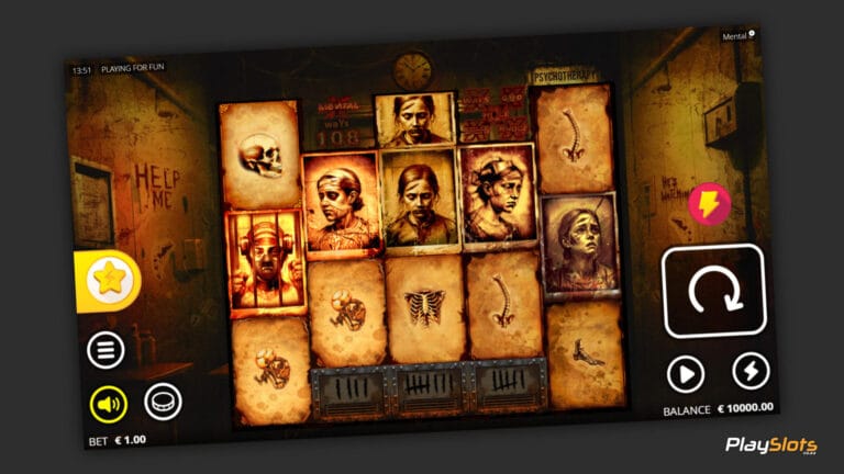 Mental 2 Slot Game layout