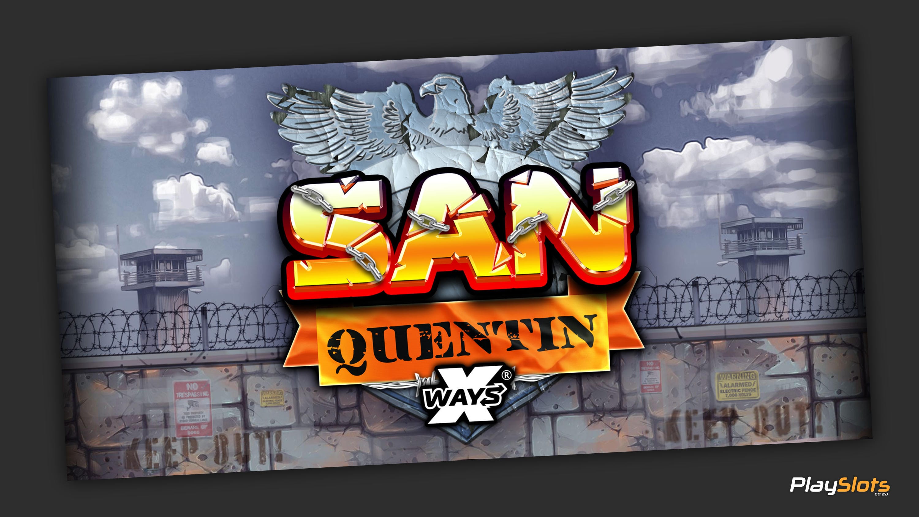 San Quentin xWays Slot Game intro image.