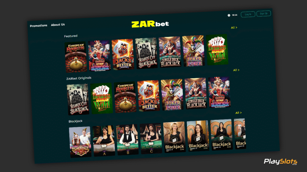 ZARbet Live Dealer Games