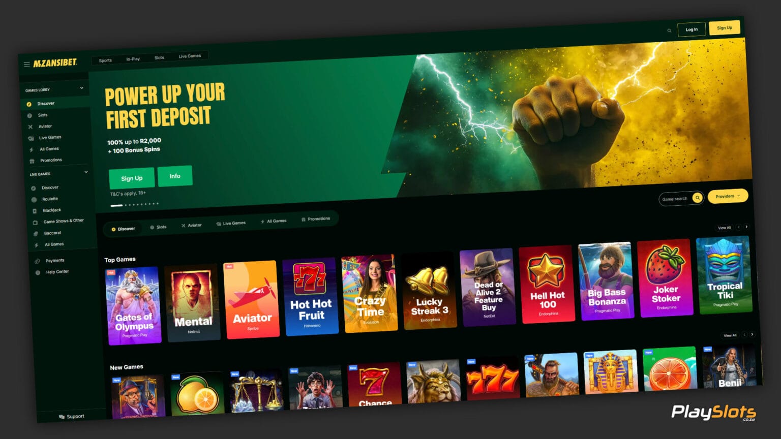 Mzansibet Website