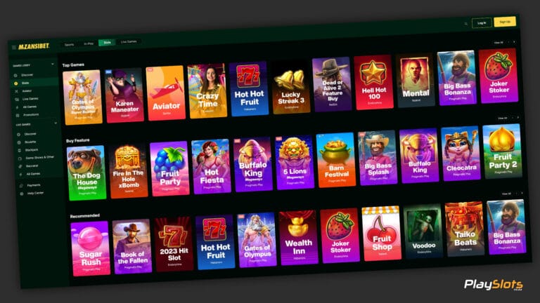 Mzansibet Slot Games