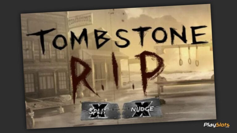 Tombstone R.I.P slot game intro image.