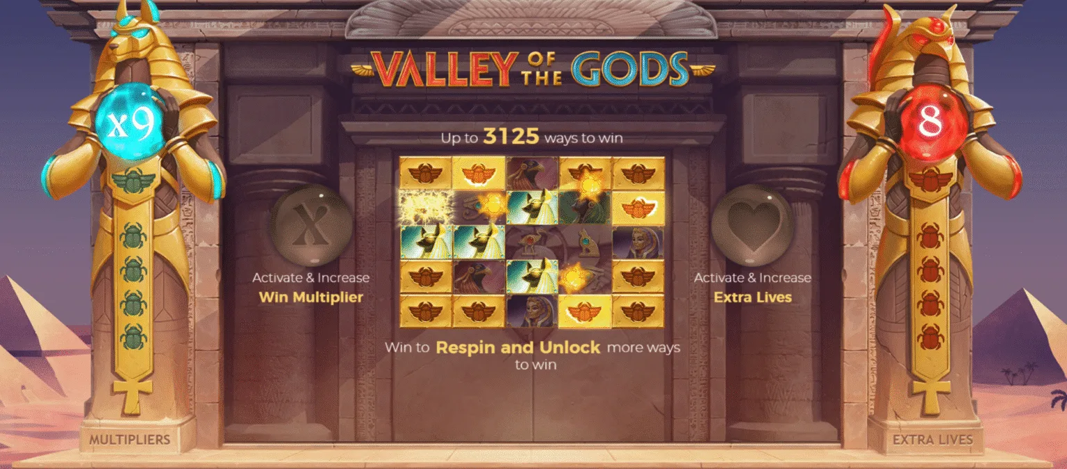Valley of the Gods slot game details