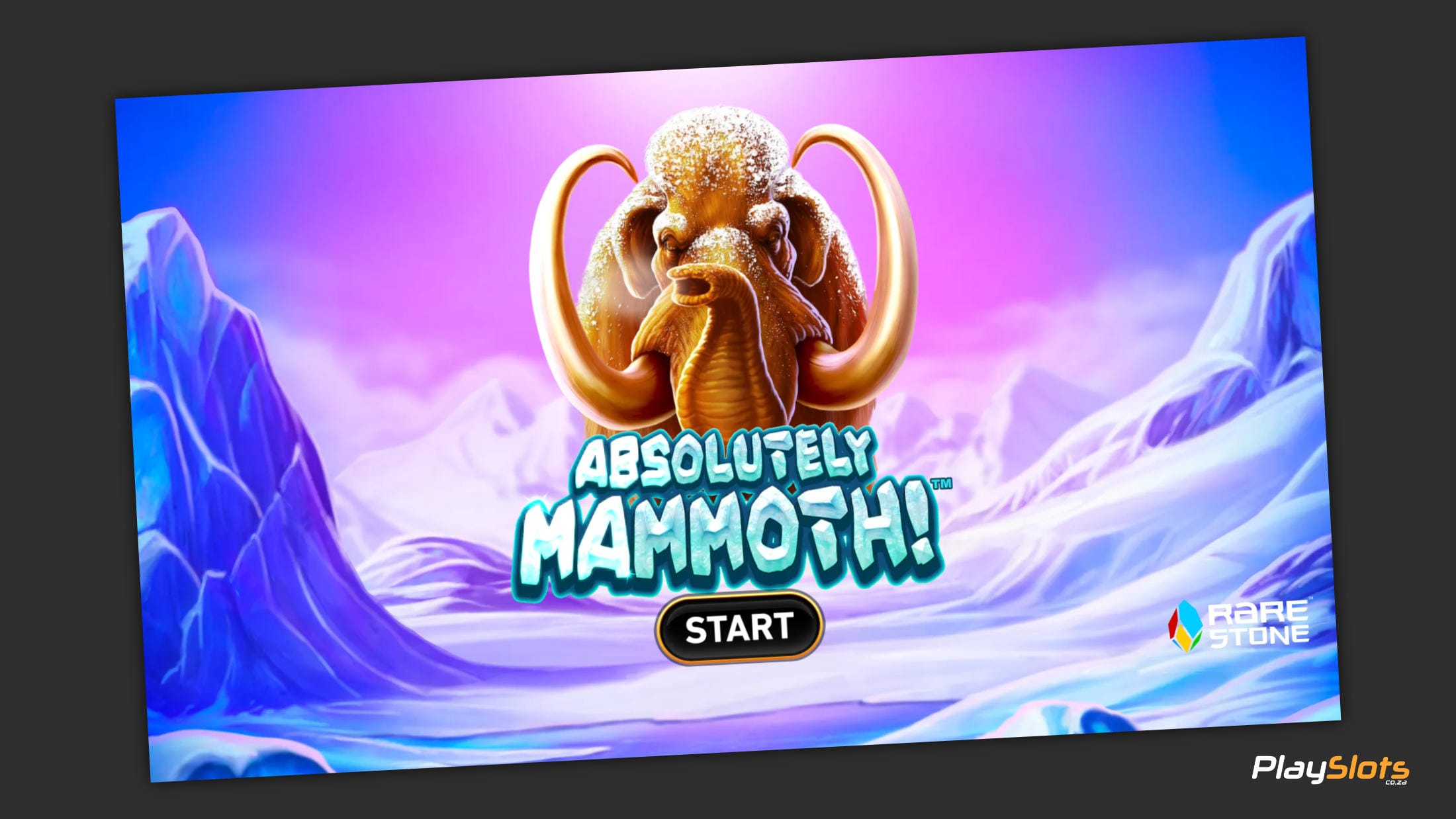 Absolutely Mammoth slot game intro image.