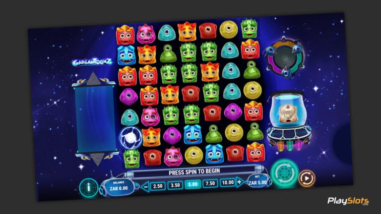 Gargantoonz slot game layout.