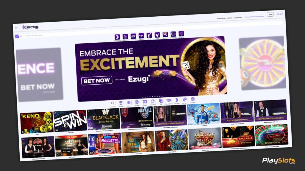 Hollywoodbets Live Dealer Games