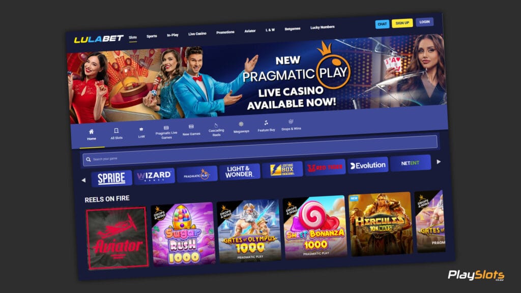 LulaBet slot game selection