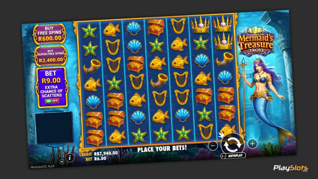 Mermaid's Treasure Trove layout.