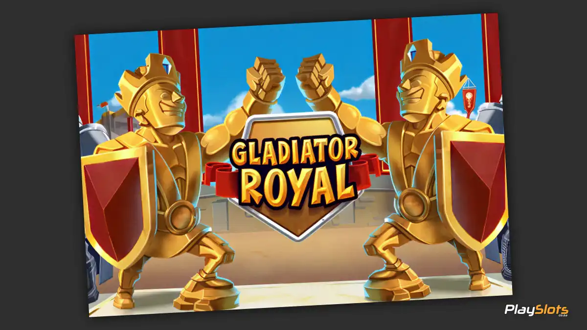 Gladiator Royal slot game intro image.