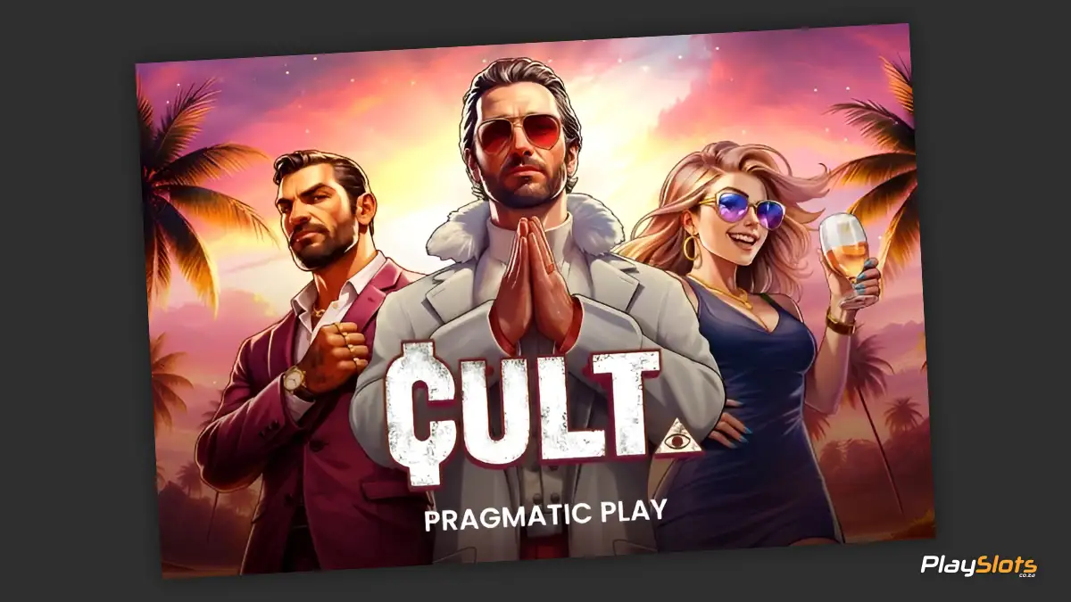 Cult slot game intro image.
