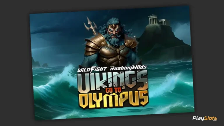 Vikings Go To Olympus slot game intro image.