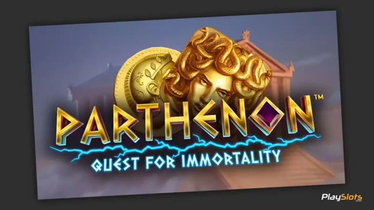 Parthenon Quest for Immortality slot game intro image