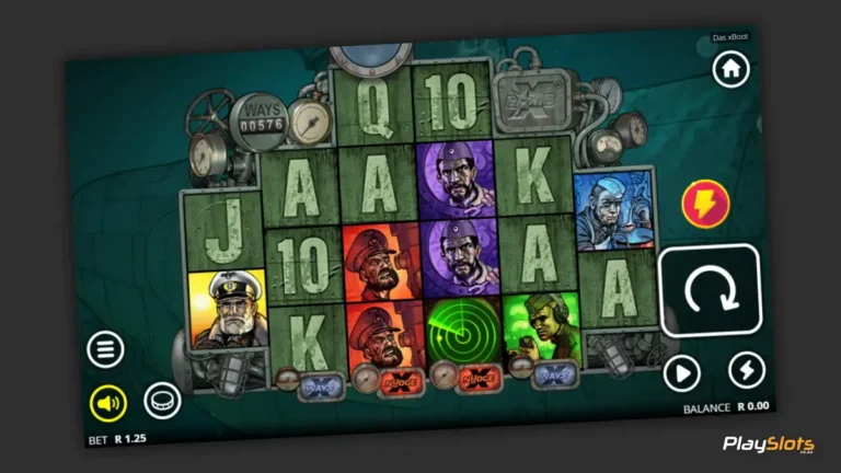 Das xBoot slot game layout image.