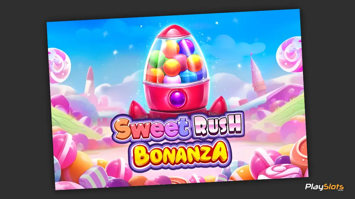 Sweet Rush Bonanza slot game intro image.